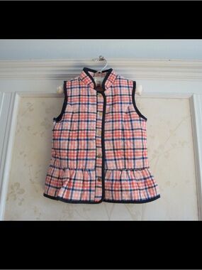Janie And Jack Girls   QUILTED PLAID VEST  2/3 T